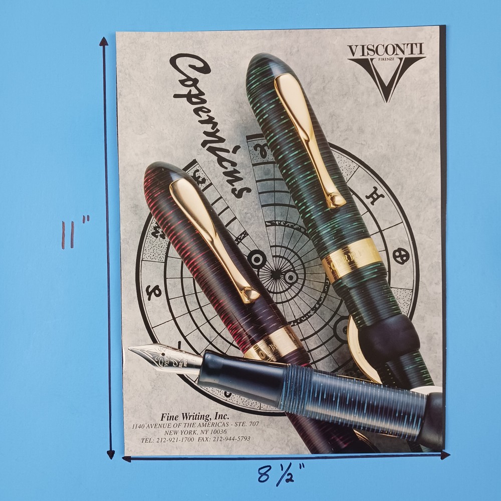1997 Visconti Copernicus Fine Writing Instruments Print Advertisement