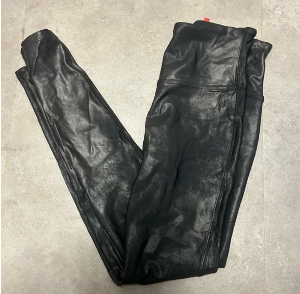 Spanx Faux Leather Leggings Size Medium