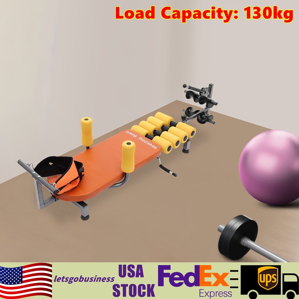 Back Lumbar Traction Stretch Bench Back Stretch Decompression Bench Moveable