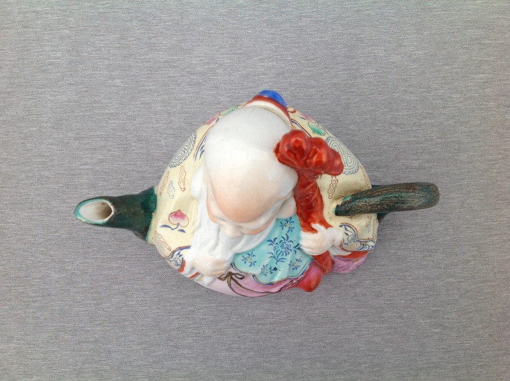 Chinese Man Figural Teapot