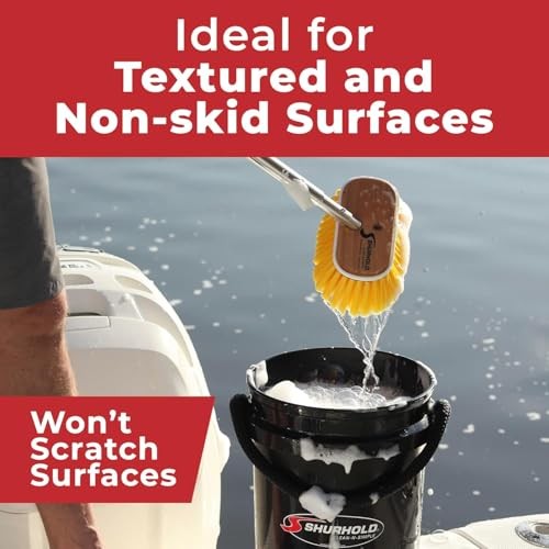 Classic 10" Deck Brush Yellow Deck Brush Medium