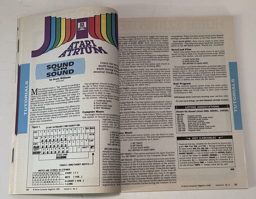 Home Computer Magazine Vol. 5 No. 5 Apple Commodore IBM TI 41 Type-In Programs!