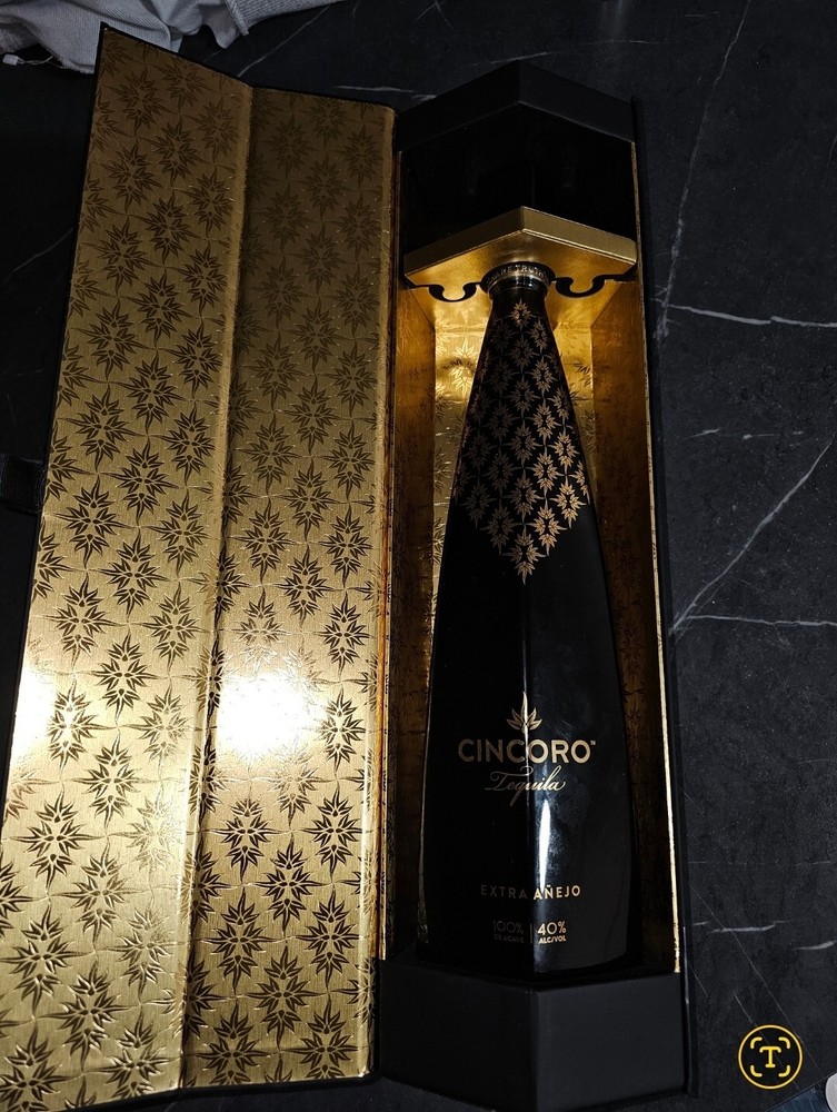 Cincoro Extra Añejo Tequila EMPTY 750 ML BOTTLE With Hard Glossy Box / Case