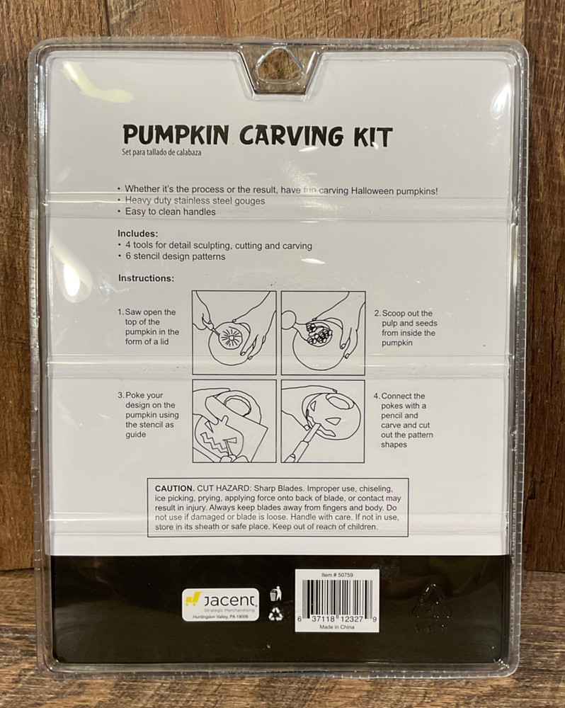 Pumpkin Masters Kits: Lights-Shadow Project Patterns-Mummy’s Stare + Tools NIP🎃