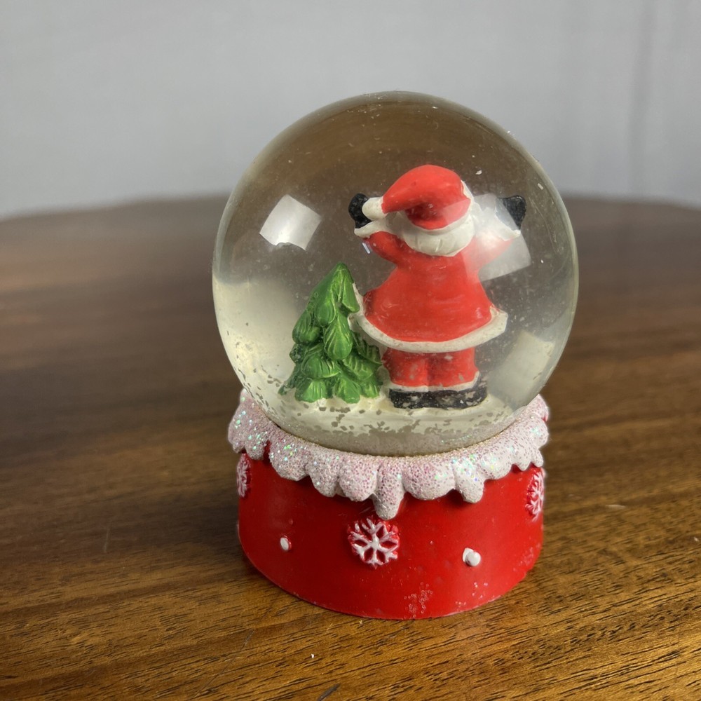Snow Globe Christmas Santa Hope 3.5”
