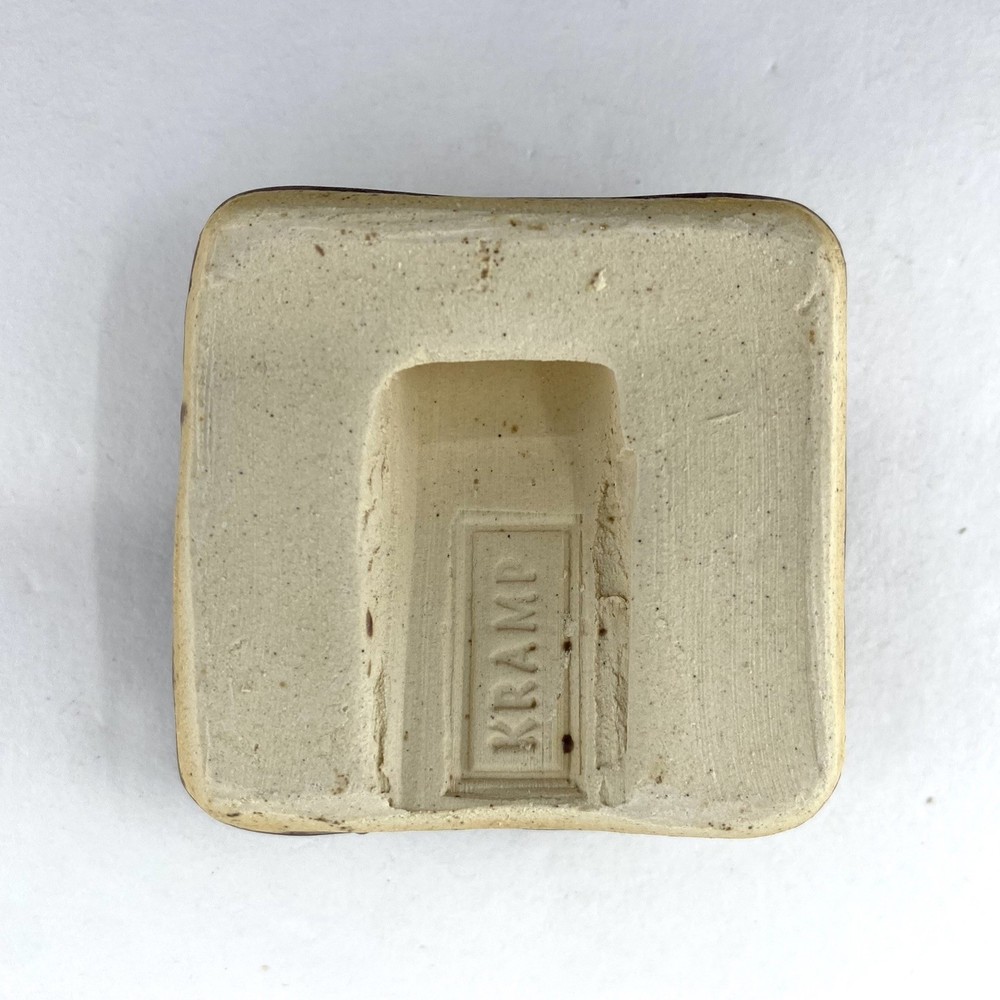 Book Worm 2x2" Ceramic Art Tile By Gretchen Kramp