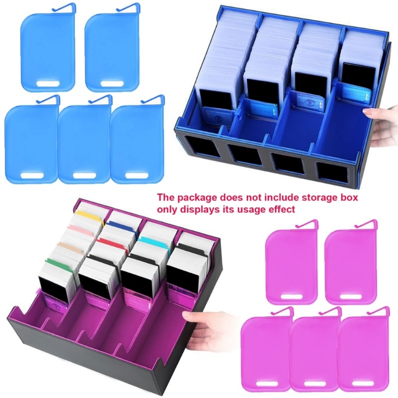Clear Card Separators For Efficient Collectible Storage And Organization
