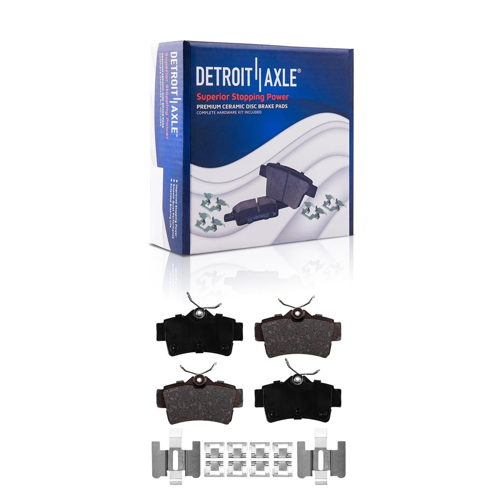 Front & Rear Ceramic Pads for 1999 2000 2001 2002 2003 2004 Ford Mustang Base GT