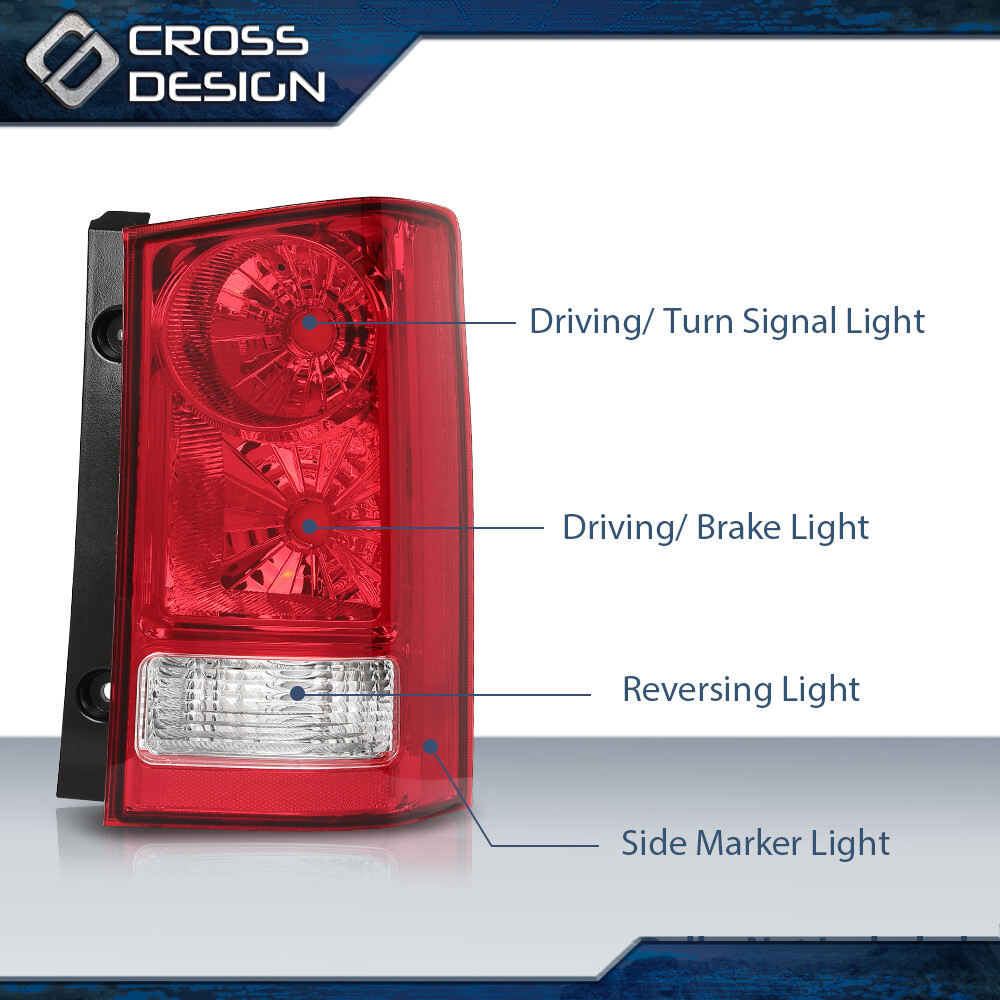 Fit For 2009-2015 Honda Pilot Right Rear Tail Light Assembly Passenger Side