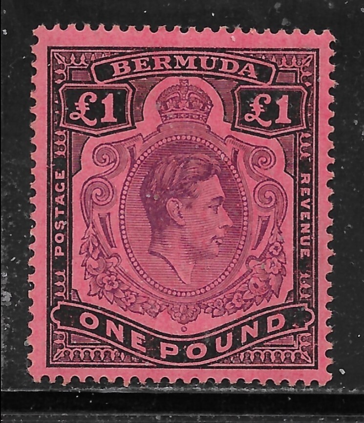 BERMUDA       SG 121         PERF 14      MINT LIGHTLY HINGED