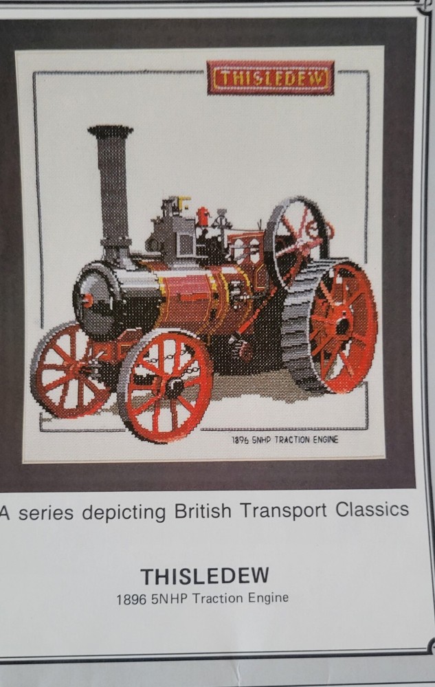 Heritage Classics, Cross Stitch Pattern "Thisledew 1896 Tractor Engine"