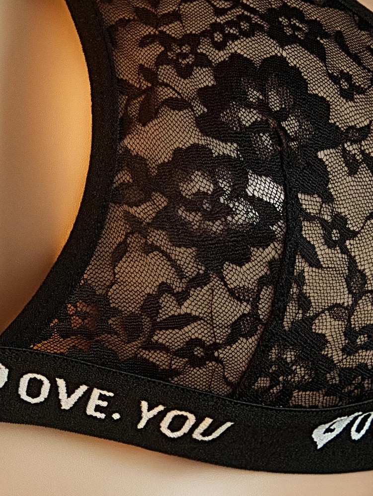 ADSEXY Womens Wireless Bras Comfortable Push Up Bra Black See Medium,