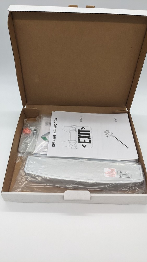 CREE Lighting C-LITE C-EE-A-EX-ELDF-GRN-BB-ST 13" LED Lighted Exit Sign - Clear