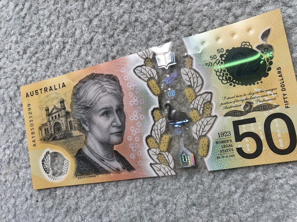 2018 $50 First Prefix Lowe Fraser AA185031299