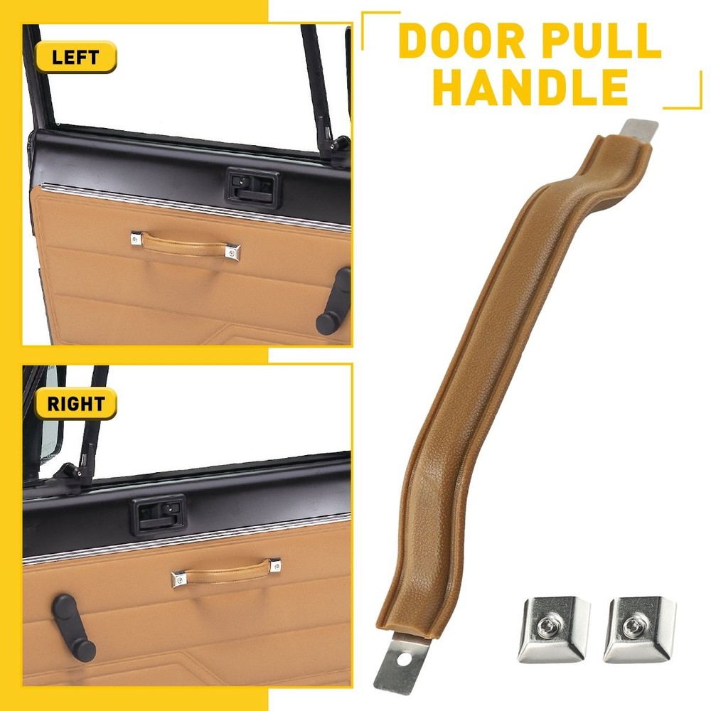 Front Interior Left Right Handle Pull Door Strap For 1987-1995 Jeep YJ Wrangler