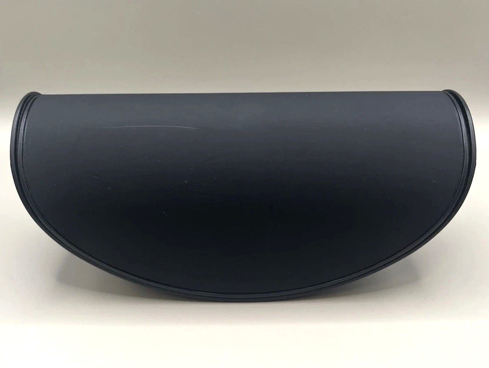 Armani Exchange Black Hard Shell Eyeglass Case AX Logo Clamshell Protector