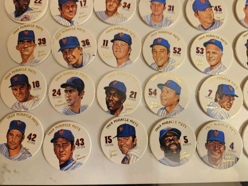 1969 NEW YORK MIRACLE METS 31 POGS