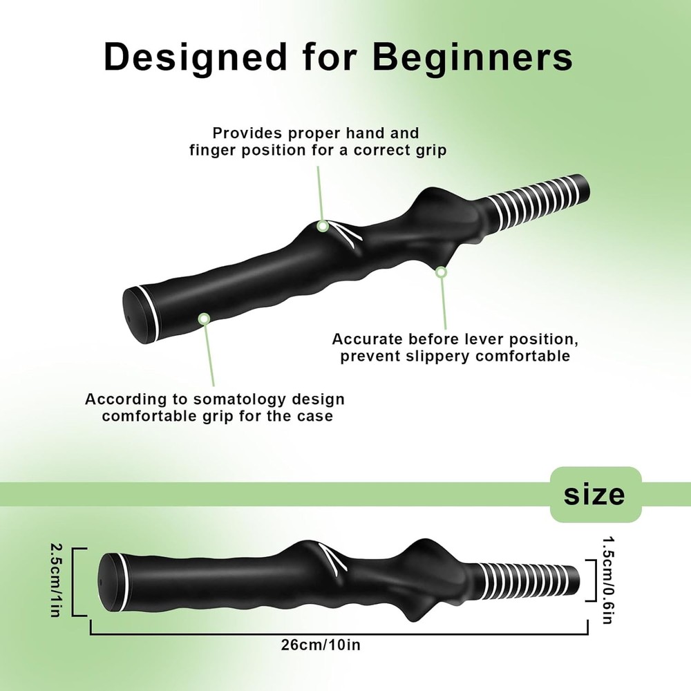 2Pcs Right-Hand Golf Swing Training Grip Standard Teaching Aid Warm Up Trainer