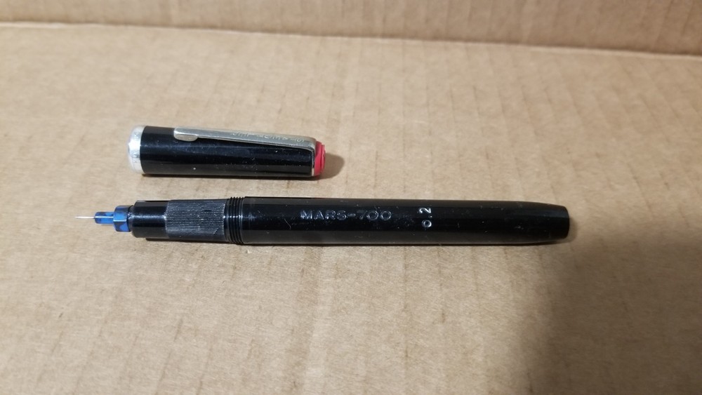 Vintage Staedtler Mars 700 Technical Pen Missing bottom cap , Good Cond