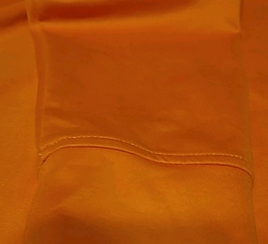 Waggle 1/4 Zip Pullover Men Orange Blaze 75% Polyester 25% Spandex Hunting Golf
