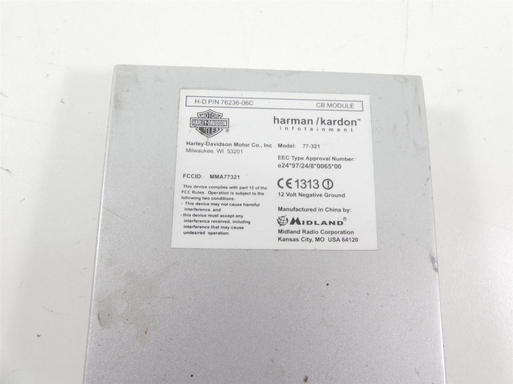 2009 Harley FLHTCU SE4 CVO E-Glide Harman Kardon Cb Intercom Module 76236-06C
