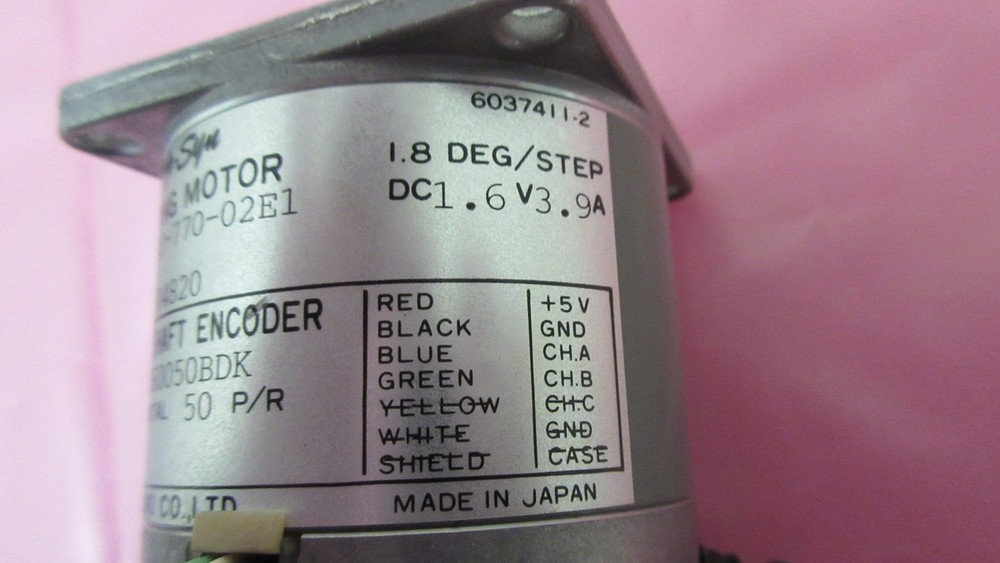 Step-Sys 103-770-02E1, E560050BDK, Optical Shaft Encoder, Stepping Motor, Y-Axis