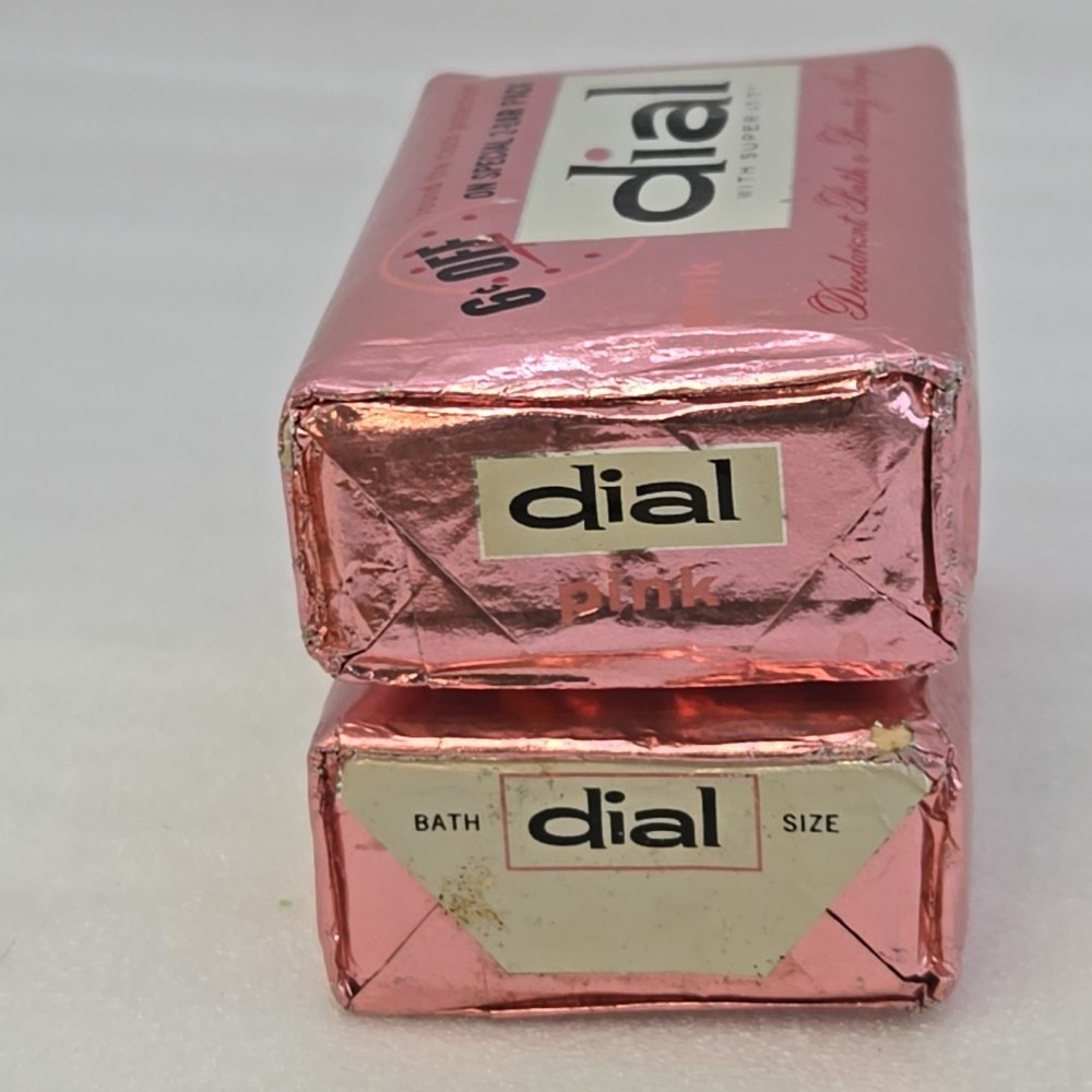 Vintage Pink Dial Bath Size Bar Soap With AT-7