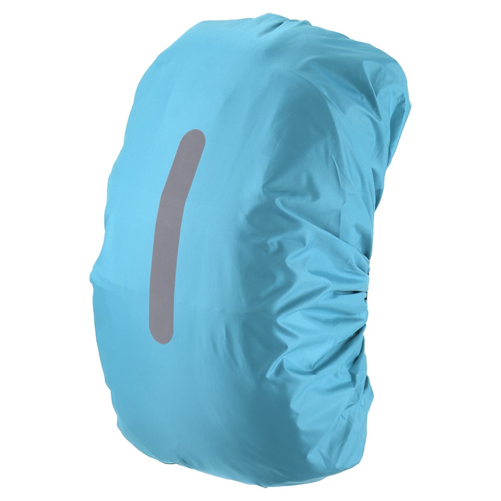 65-75L Waterproof Backpack Rain Cover with Vertical Strap XL Light Blue