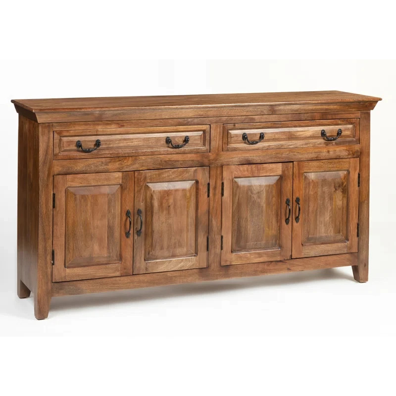 Jamya 69" Sideboard Solid Wood, Rustic Brown