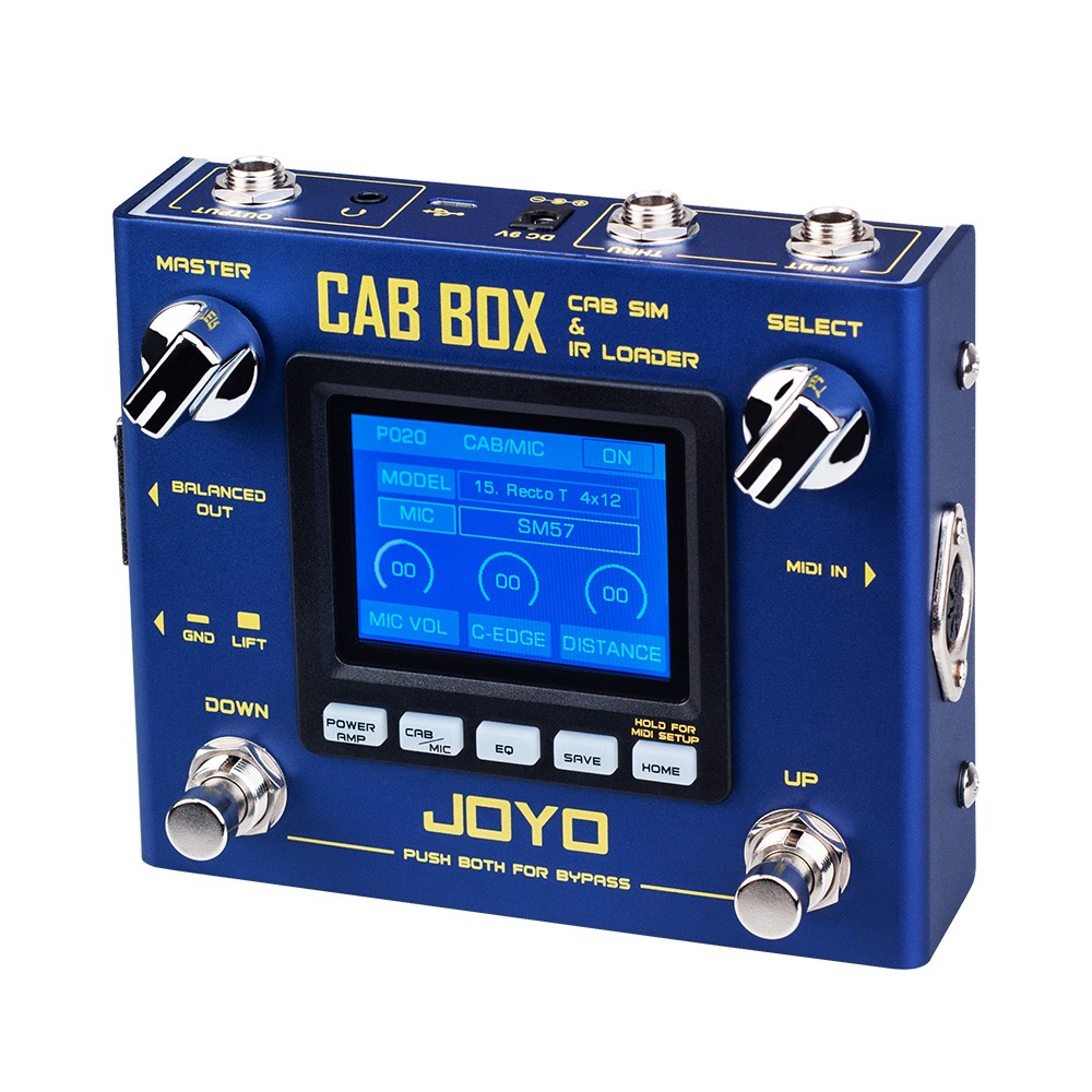 JOYO IR Loading & Cabinet Modeling Guitar Pedal Amp Simulator Multi Modes + Capo