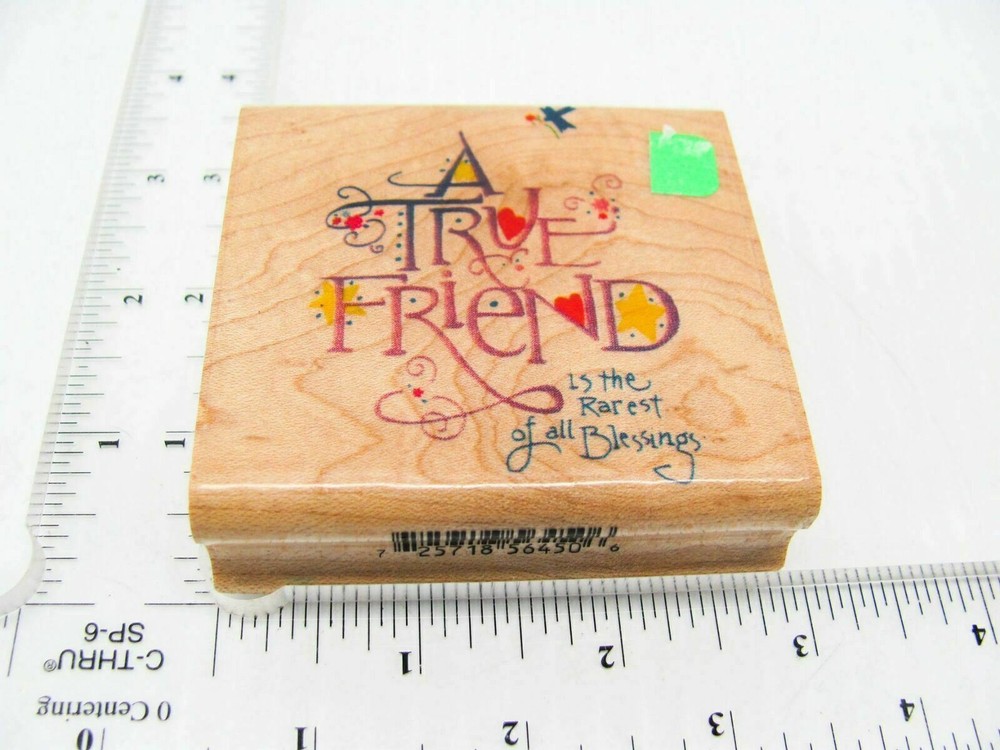 A True Friend Rubber Stamp - Stamp Set A691