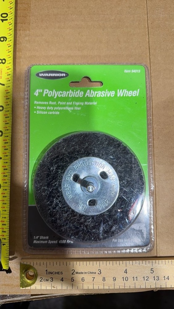 Warrior 4" Polycarbide Abrasive Wheel