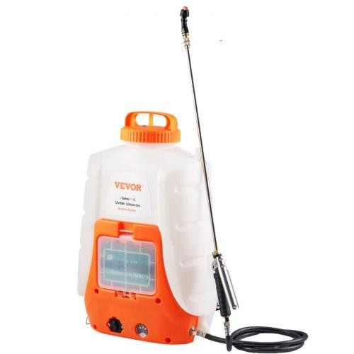 Battery Powered Backpack Sprayer 090 PSI Adjustable Pressure 4 Gallon