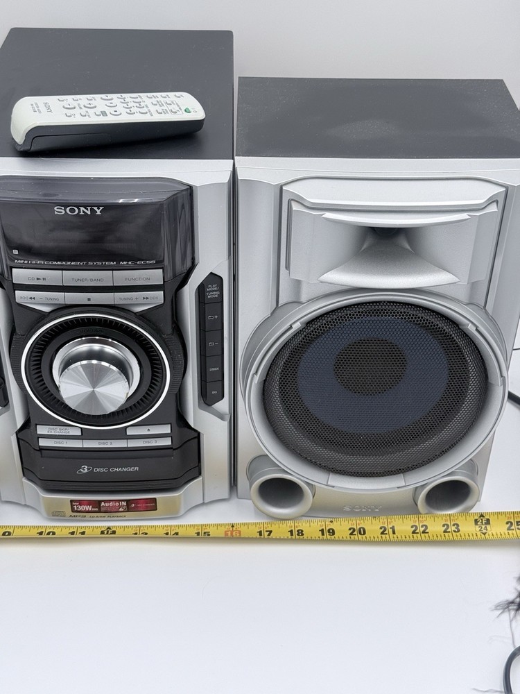 Sony MHC-EC55 | Mini HiFi Component System | 3-Disc CD Changer | AM/FM w Remote