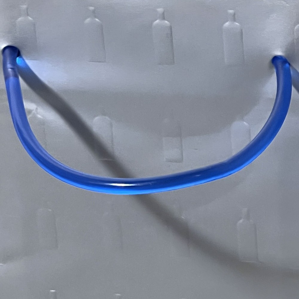 Absolut Vodka Gift Bag silver grey with blue handles