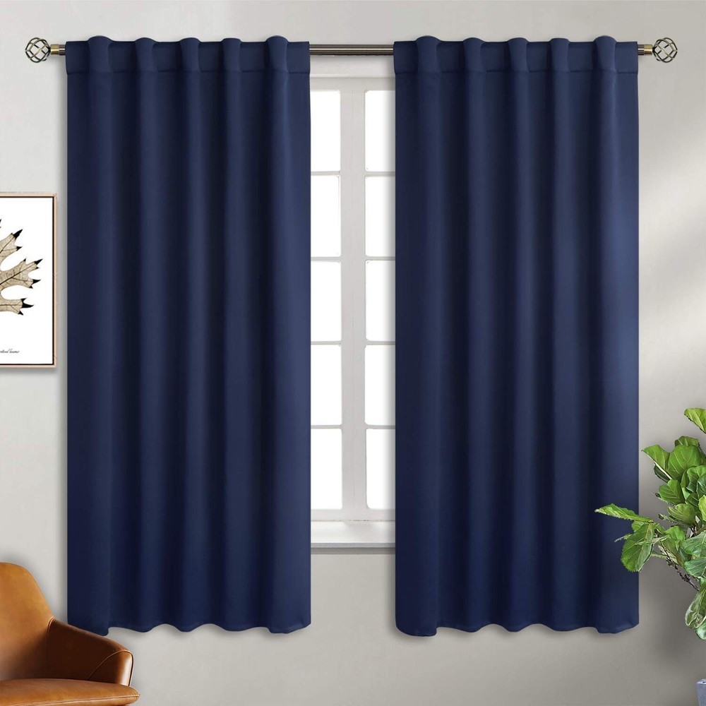 BGment Rod Pocket and Back Tab Blackout Curtains for Bedroom - Thermal Insula...