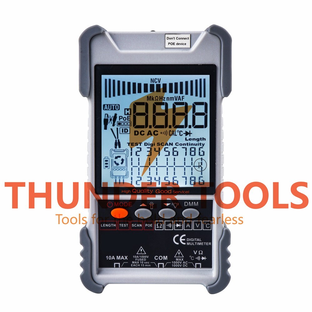 Thunder Tools KKMoon KKM618 Handheld Portable Cable Tester with LCD