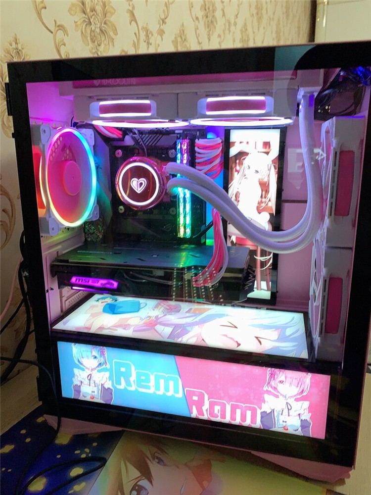 DIY Anime Light Board For PC Installed Custom Made Computer Case Decoration New