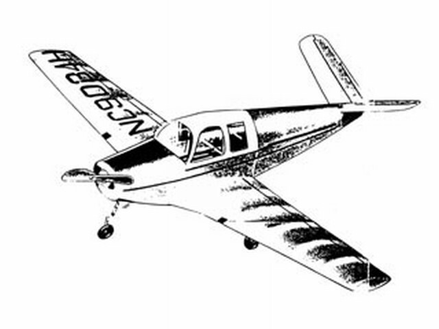Beechcraft Bonanza Rubber 16" WS RC Model Airplane Plans Templates PDF on USB