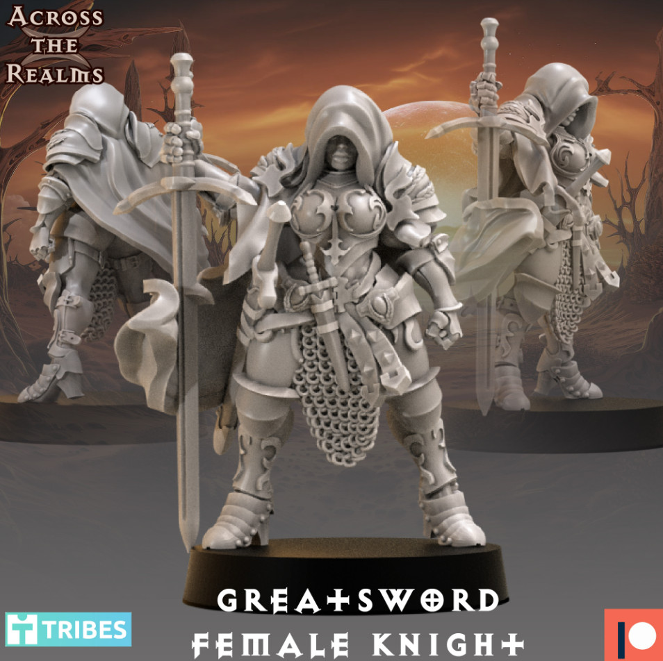 Greatsword Female Knight (28mm)