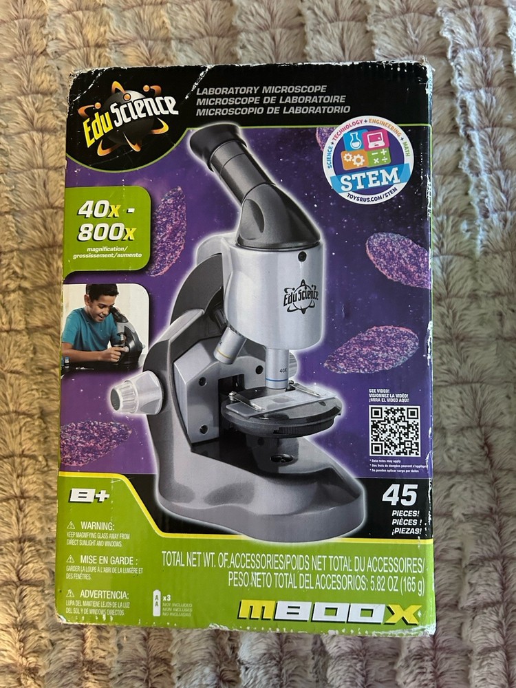 Edu Science Microscope 40x-800x New