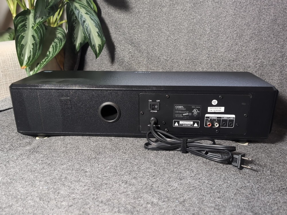 Coby CSMP88 3D Sound Bar - With Remote - Tested