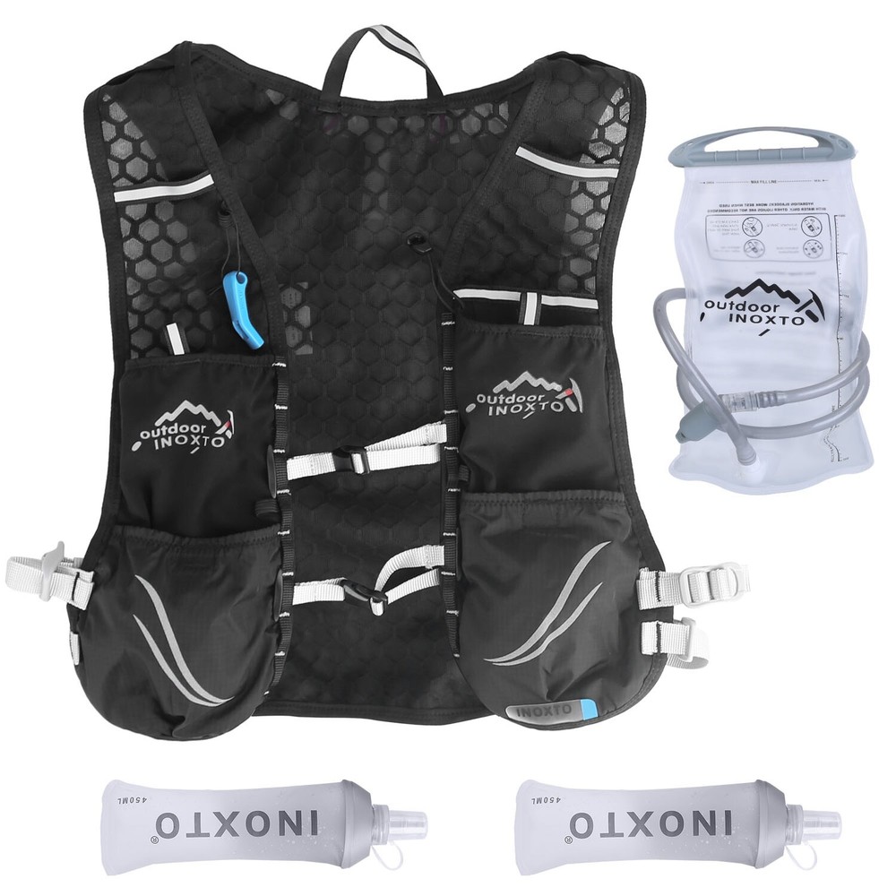 Sport Hydration Vest Running Backpack Storage Bagwith Water Bladder Adjustable