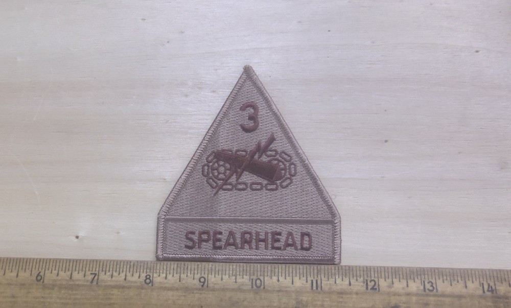 US Army - 3rd Armored Division - Spearhead Embroidered Desert Patch