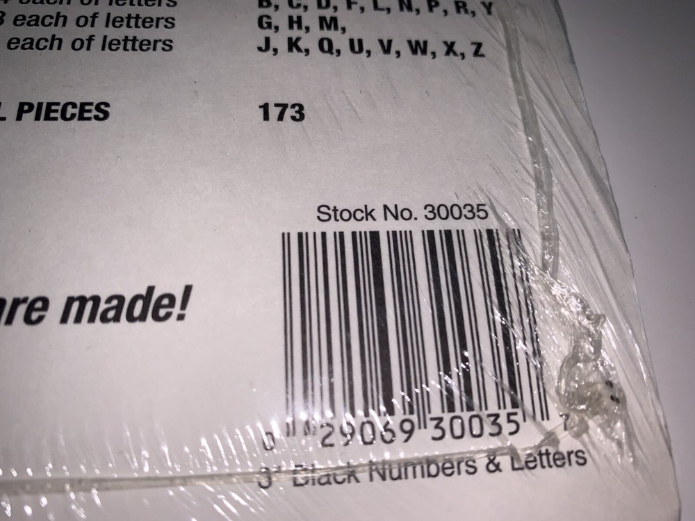 Permanent Adhesive Vinyl Letters & Numbers 3" 173/Pkg-Black
