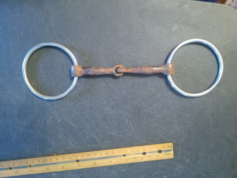 Loose ring snaffle bit sweet iron mouth 5 in