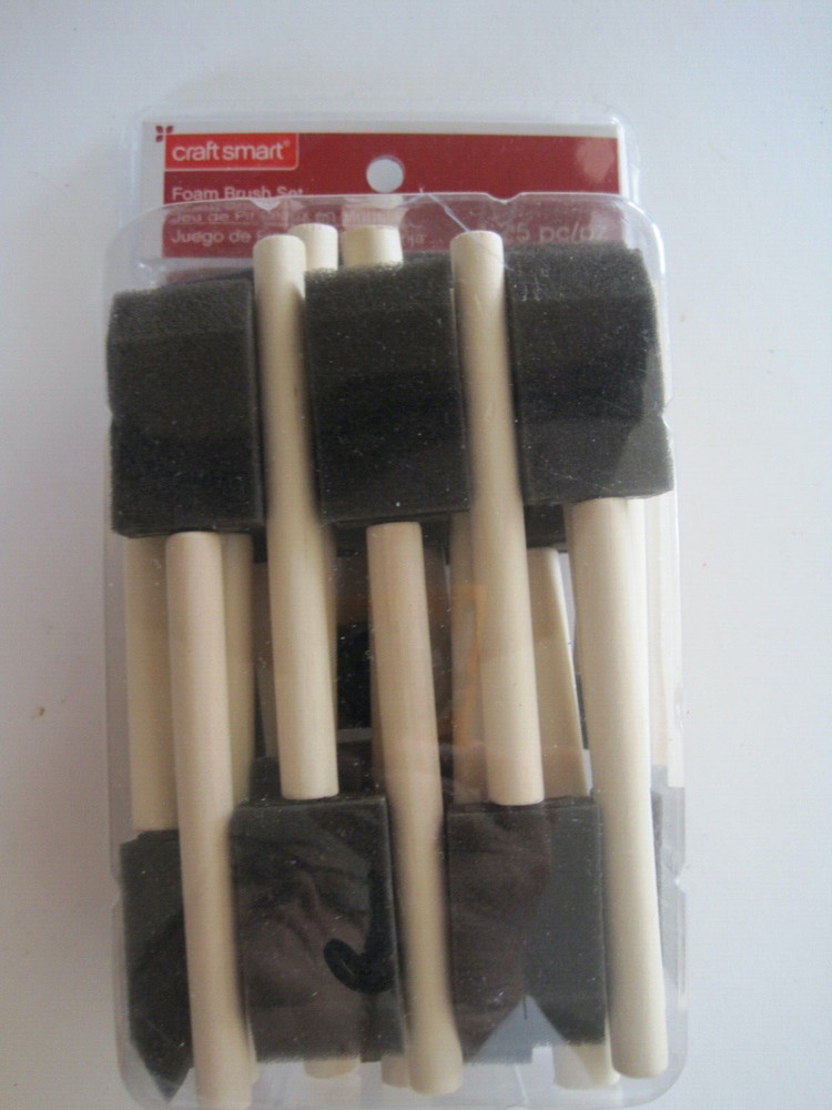25 Piece Craft Smart Foam Brush Set