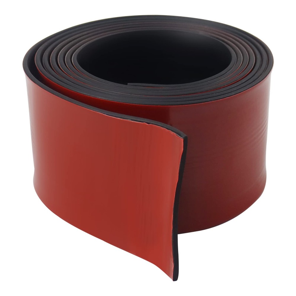 Neoprene Rubber Sheet Solid Rubber Rolls 4" Wide 1/8" Thick 10' Long Adhesive...