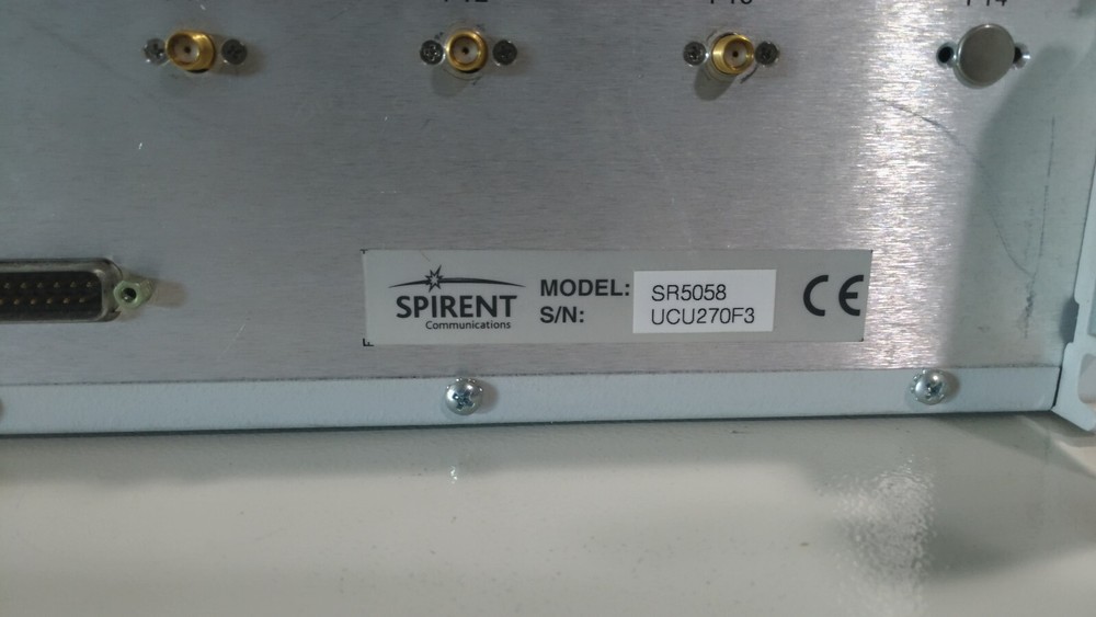 SPIRENT SR5058 Test Configuration Unit