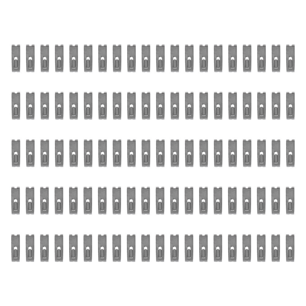 100 PCS CHROME Gridwall Utility  Hook Picture  Hanger Grid  Panel Notch Display